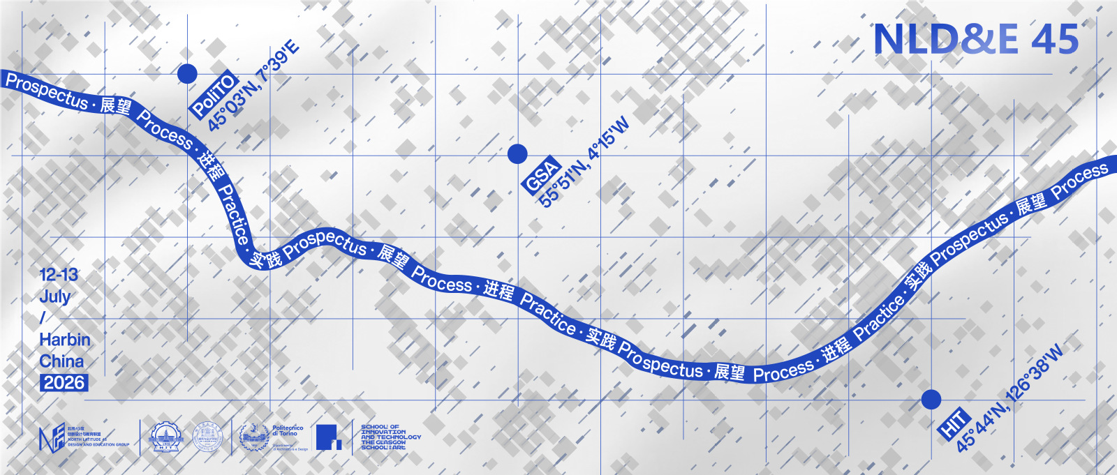 Infographic for the North Latitude 45 Design and Education Group (NLD&E 45).